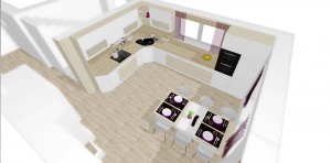 priestorová vizualizácia kuchyne